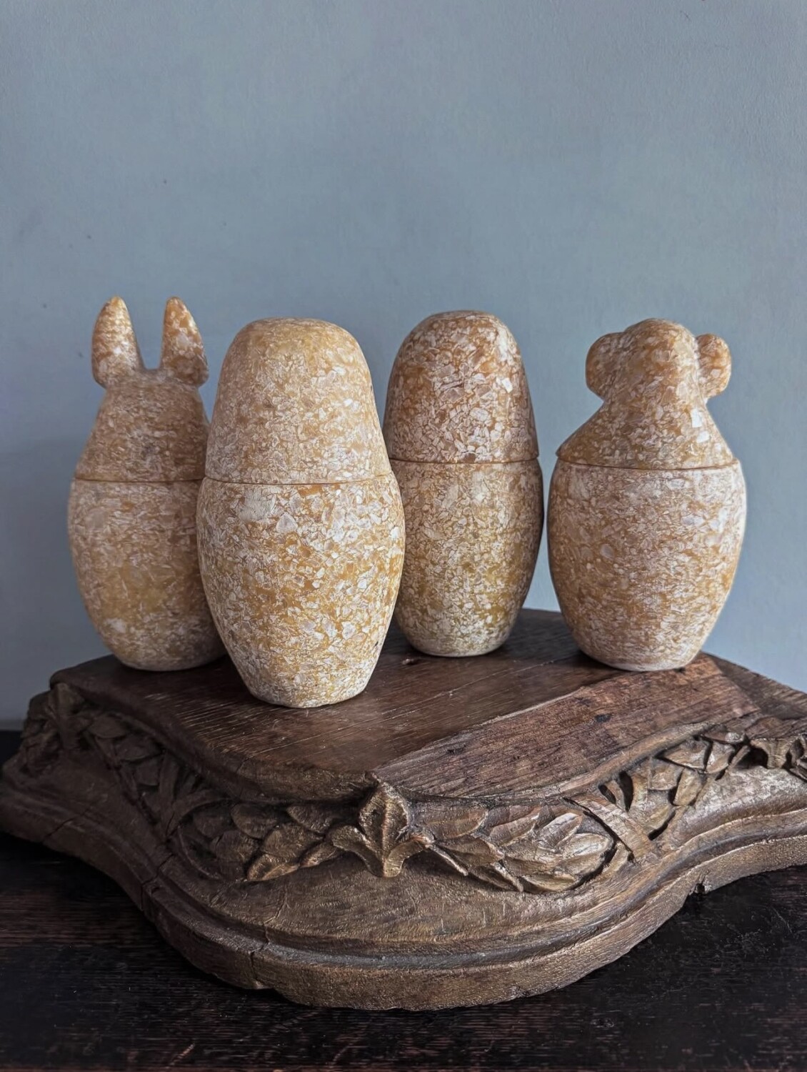Collection of Egyptian Stone Canopic Urns - Image 13