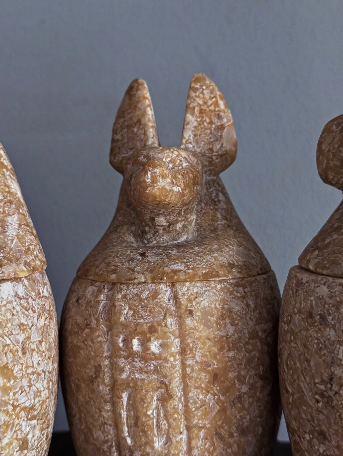 Collection of Egyptian Stone Canopic Urns - Image 6
