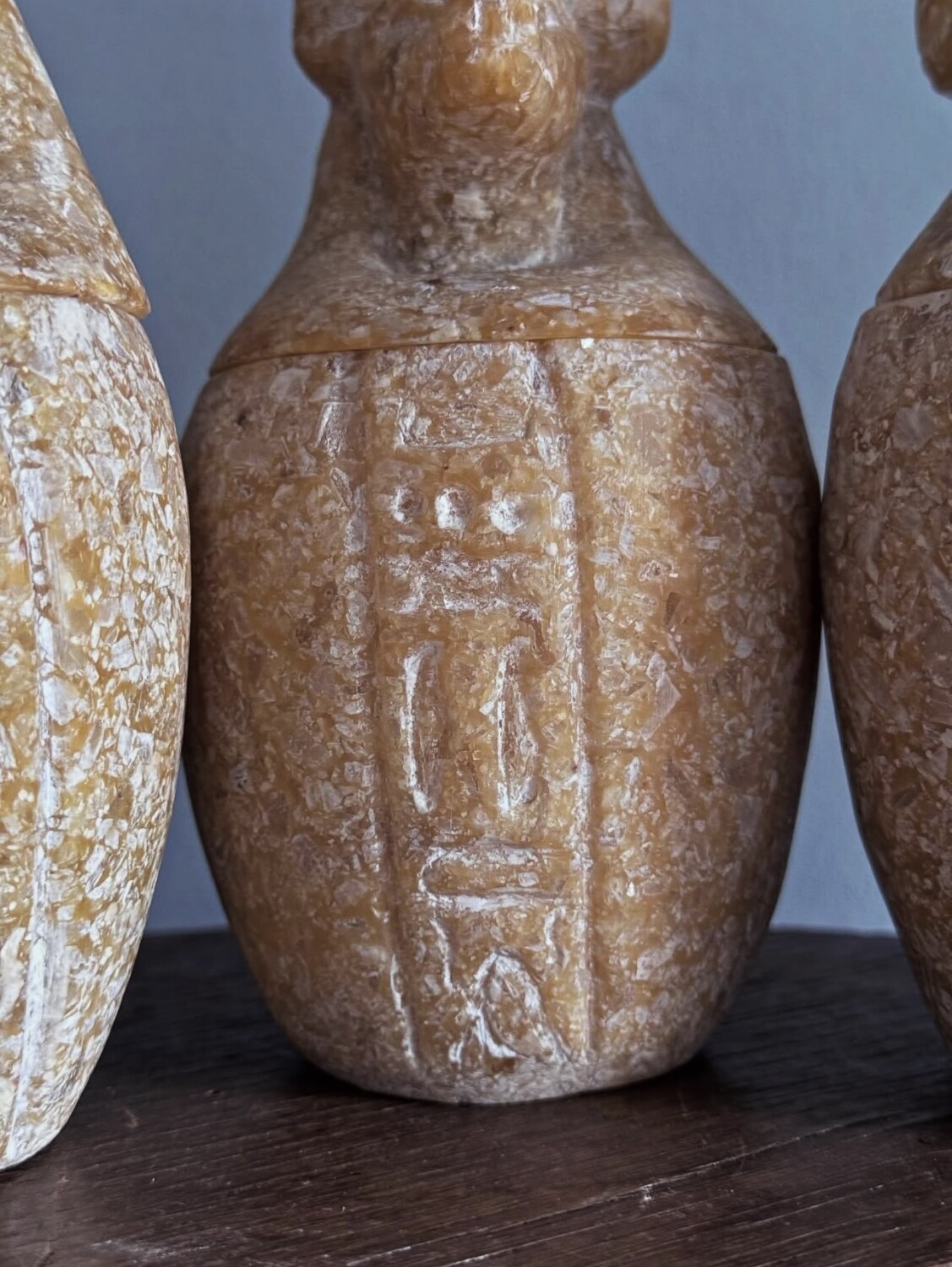 Collection of Egyptian Stone Canopic Urns - Image 12