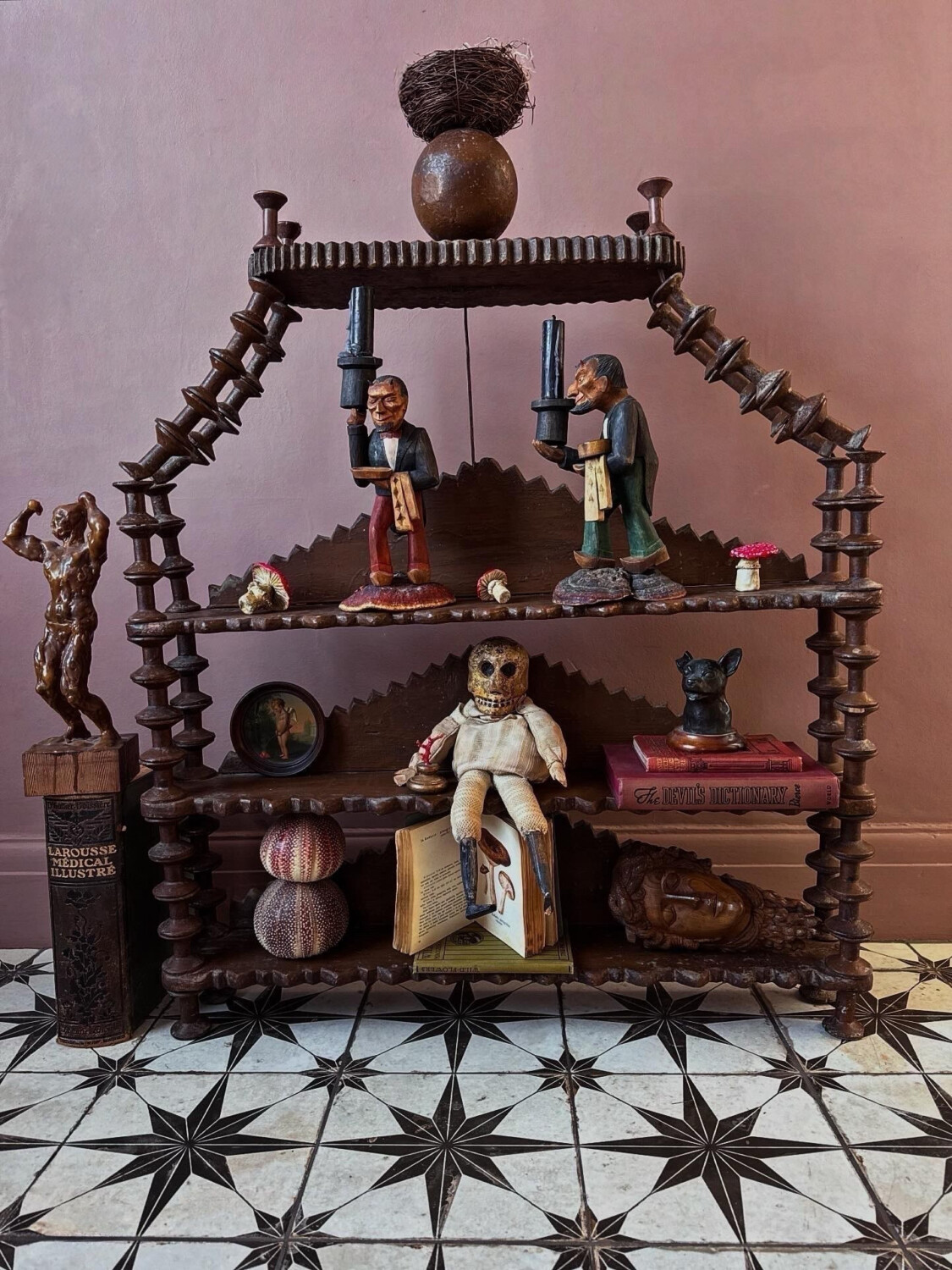 French Spool Wall Shelves